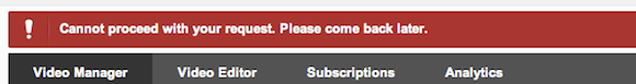 YouTube Error